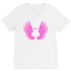 i wear pink for my mom V-Neck Tee