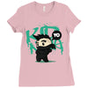 mo hawk ninja Ladies Fitted T-Shirt
