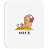 yoga pug exhale Mousepad