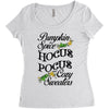 pumpkin spice hocus pocus and cozy sweaters Women's Triblend Scoop T-shirt
