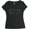Work Hard Women's Triblend Scoop T-shirt