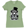 steampunk panda Ladies Fitted T-Shirt