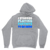 i stopped playing fortnite to be here Unisex Hoodie