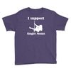 i support single moms Youth Tee
