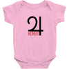 moment red Baby Bodysuit