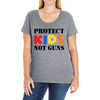 protect kids not guns Ladies Curvy T-Shirt