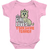 This Girl Loves Yorkshire Terriers Baby Onesie
