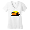 Mufasa and Simba Lion King Women's V-Neck T-Shirt