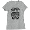 Super Cool Momma Of A Freaking Awesome Daughter Ladies Fitted T-Shirt