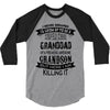 Super Cool Granddad Of A Freaking Awesome Grandson 3/4 Sleeve Shirt