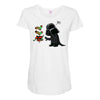 darth socks Maternity Scoop Neck T-shirt
