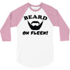mens beard 3/4 Sleeve Shirt