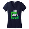 word muncher Women's V-Neck T-Shirt