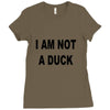i am not a duck Ladies Fitted T-Shirt