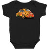 sixties vw beetle, ideal gift or birthday present Baby Bodysuit