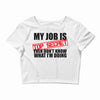 top secret Crop Top