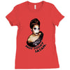 49. not today satan 022 Ladies Fitted T-Shirt