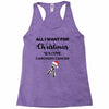 all i want for christmas is a cure carcinoid cancer Racerback Tank