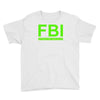 mens fbi print casual slim Youth Tee