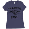 father's day fishing Ladies Fitted T-Shirt
