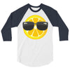 Lemon with Glasses 3/4 Sleeve Shirt