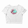 japanese pastel kawaii anime meme surf beach wave Crop Top