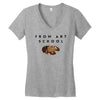 From Art School Women's V-Neck T-Shirt
