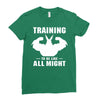 Training to be Like All Might Ladies Fitted T-Shirt