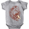 banana eating lion Baby Onesie