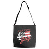 happy 4th of july Adjustable Strap Totes