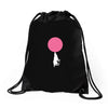 bubble moon Drawstring Bags