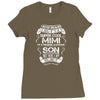 Super Cool Mimi Of A Freaking Awesome Son Ladies Fitted T-Shirt