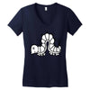 white Women's V-Neck T-Shirt