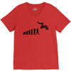 evolution of a biker dirt bike mx motocross t shirt men V-Neck Tee