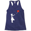 banksy style Racerback Tank