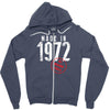 Made In 1972 All Original Parts Zipper Hoodie