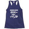 redneck math 4x4 truck Racerback Tank
