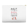red head unicorn Accessory Pouches