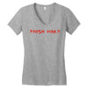 finish him Women's V-Neck T-Shirt