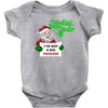 heapy new year funny santa claus christmas Baby Onesie