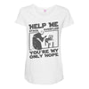 help me stack overflow youre myo nly hope Maternity Scoop Neck T-shirt