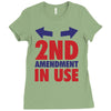 2nd amendment in use Ladies Fitted T-Shirt