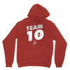 team 10  silver Unisex Hoodie