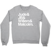 a litle life book white logo Crewneck Sweatshirt