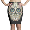 men's pura vida sugar skull Pencil Skirts