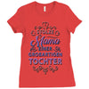 stolze mama einer grossartigen tochter hoodie Ladies Fitted T-Shirt