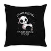 just resting my eyes Throw Pillow