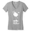 christmas icons with snow Women's V-Neck T-Shirt