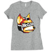 halftone fox (regular) Ladies Fitted T-Shirt