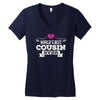 Worlds Best Cousin Ever Women's V-Neck T-Shirt